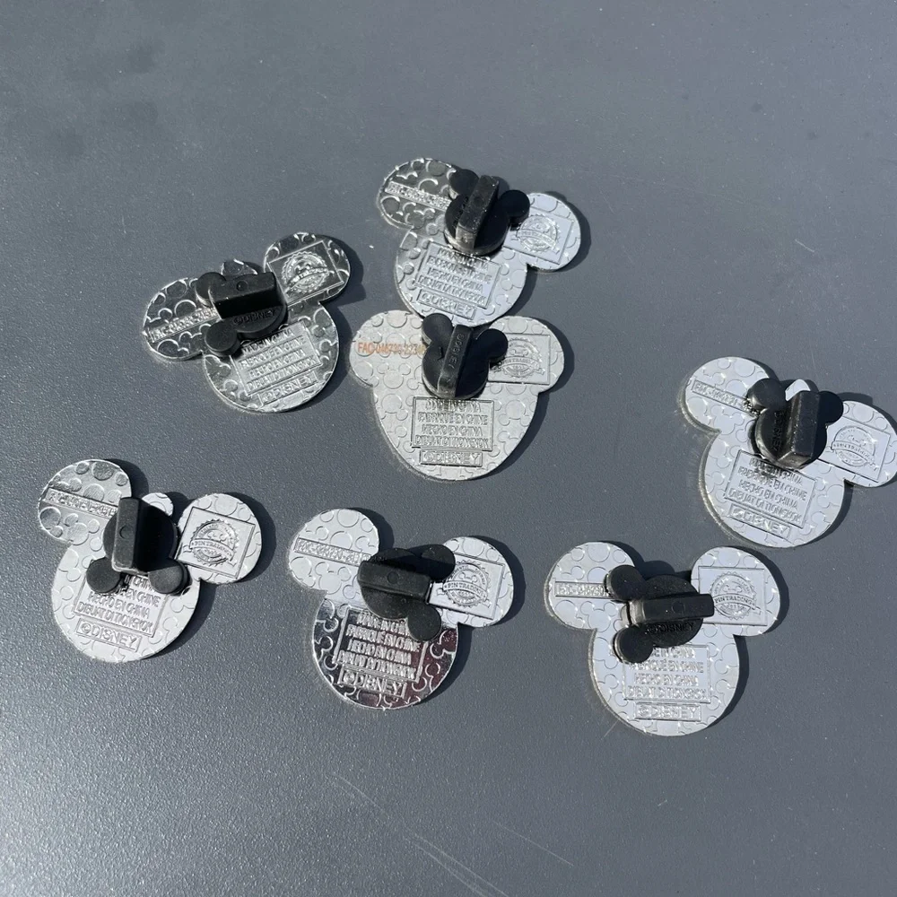 Disney Villains Mickey Mouse Ear Pin Collection - Red, Yellow, Blue, Black - Picture 2 of 2